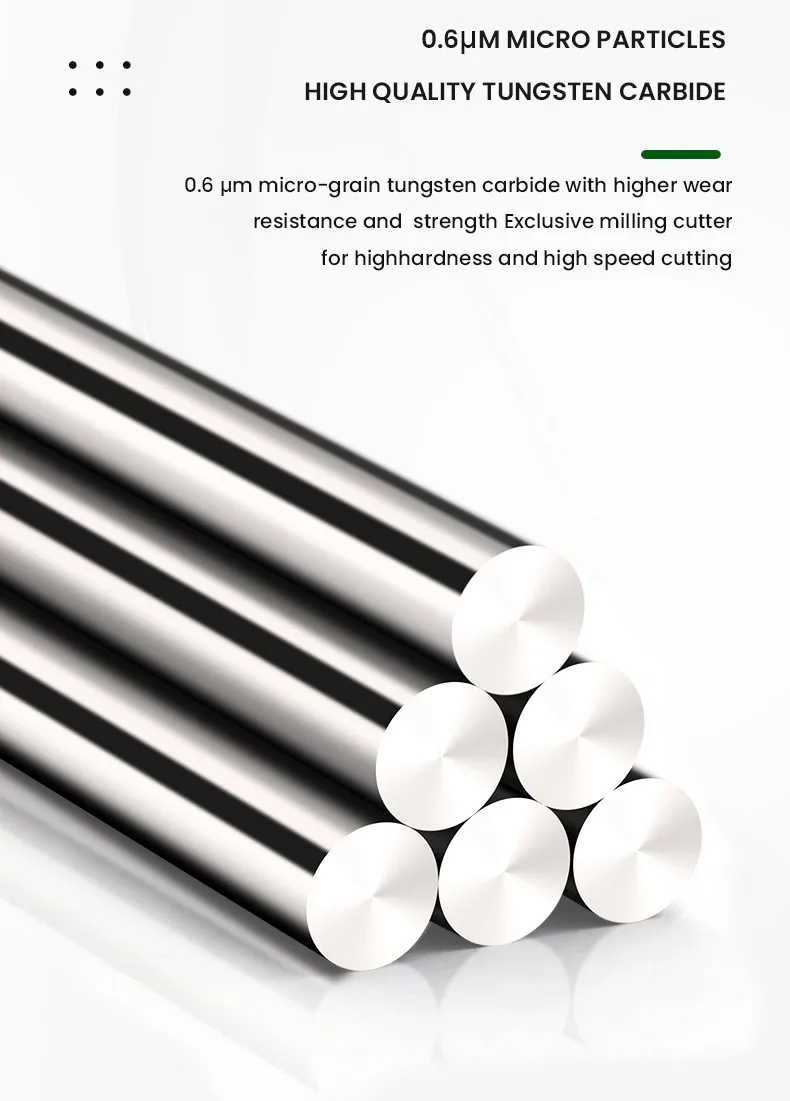 AZZKOR TGH-HRC50 2-Schneiden Hartmetall-Wolframstahl für Aluminium-Flachfräser CNC Mechanische Holzbearbeitung Fräswerkzeuge 1-20 – Detail 6