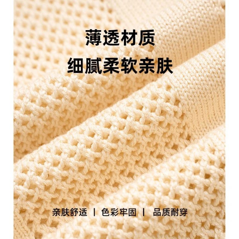 Men Short Sleeve Knit Polo Shirt  T-Shirt Summer Casual  Loose Fit Comfortable Colour Blocking Compassionate Comfortable