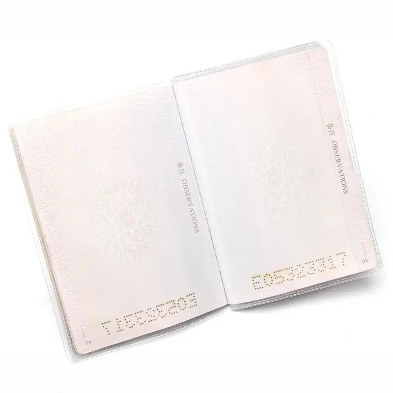 10 Stück Universelle Transparente PVC-Schutztasche für Reisepassseiten Neutral/Unisex für den täglichen Gebrauch und Freizeitreisen – Detail 8