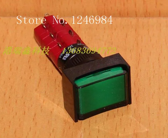 [SA]M16 no lock reset button switch DECA Taiwan Progressive Alliance rectangular three -way jog button D16LMT2-3AB--5pcs/lot