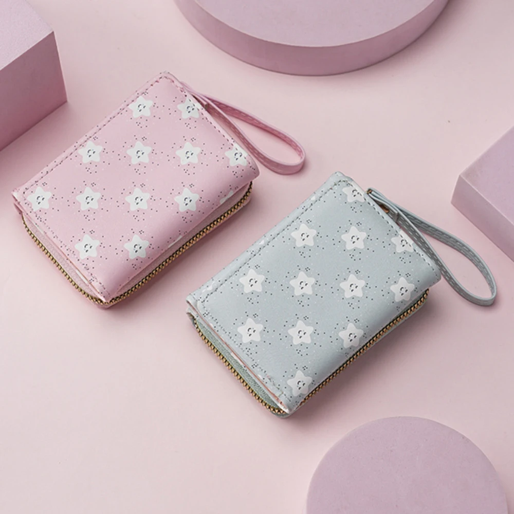 محفظة كرتونية ثلاثية الطي بدون حبل مع حزمة معرف متعددة البطاقات مضادة للمغناطيس