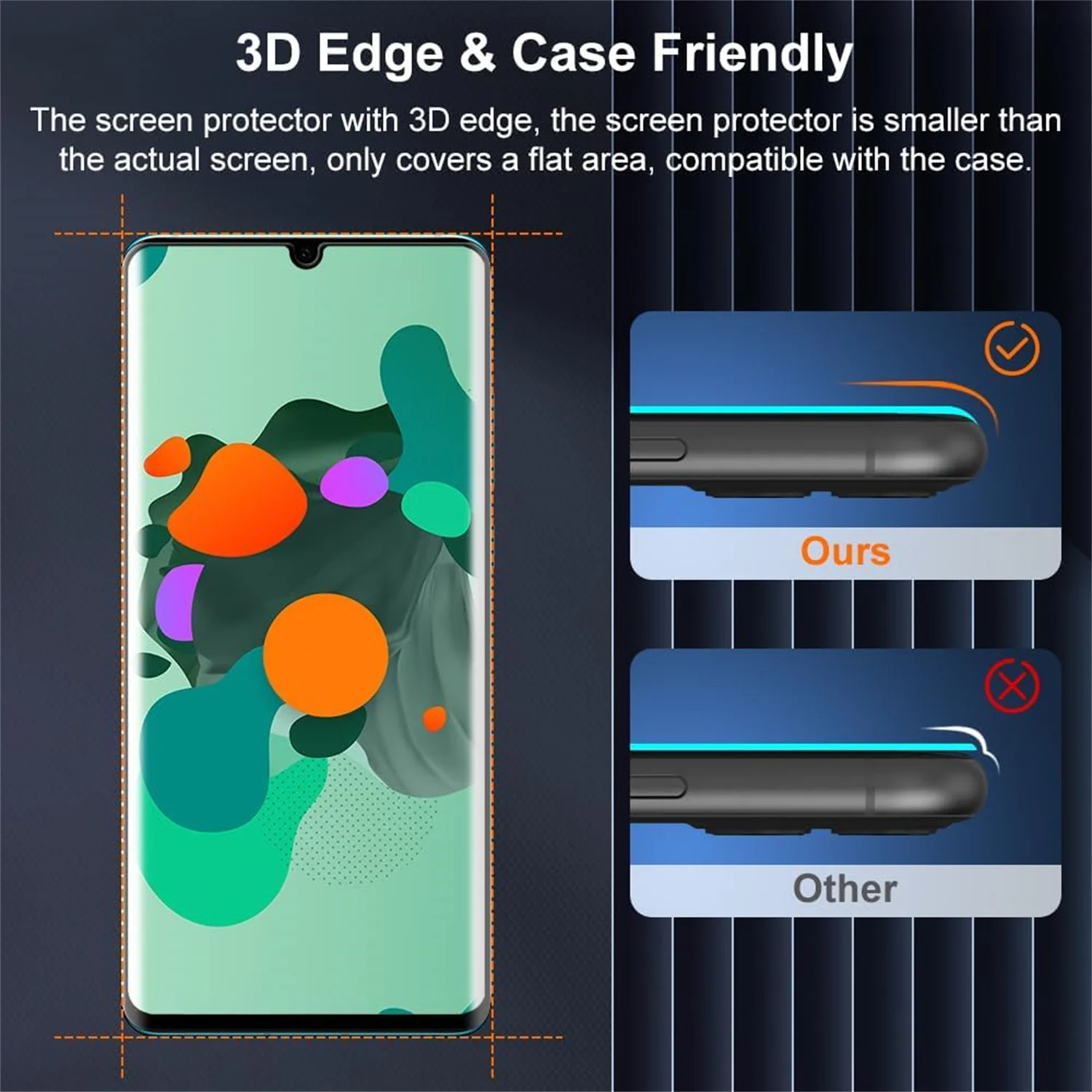 

2/4Pcs 3D Tempered Glass For Huawei P30 Pro Screen Protector Film