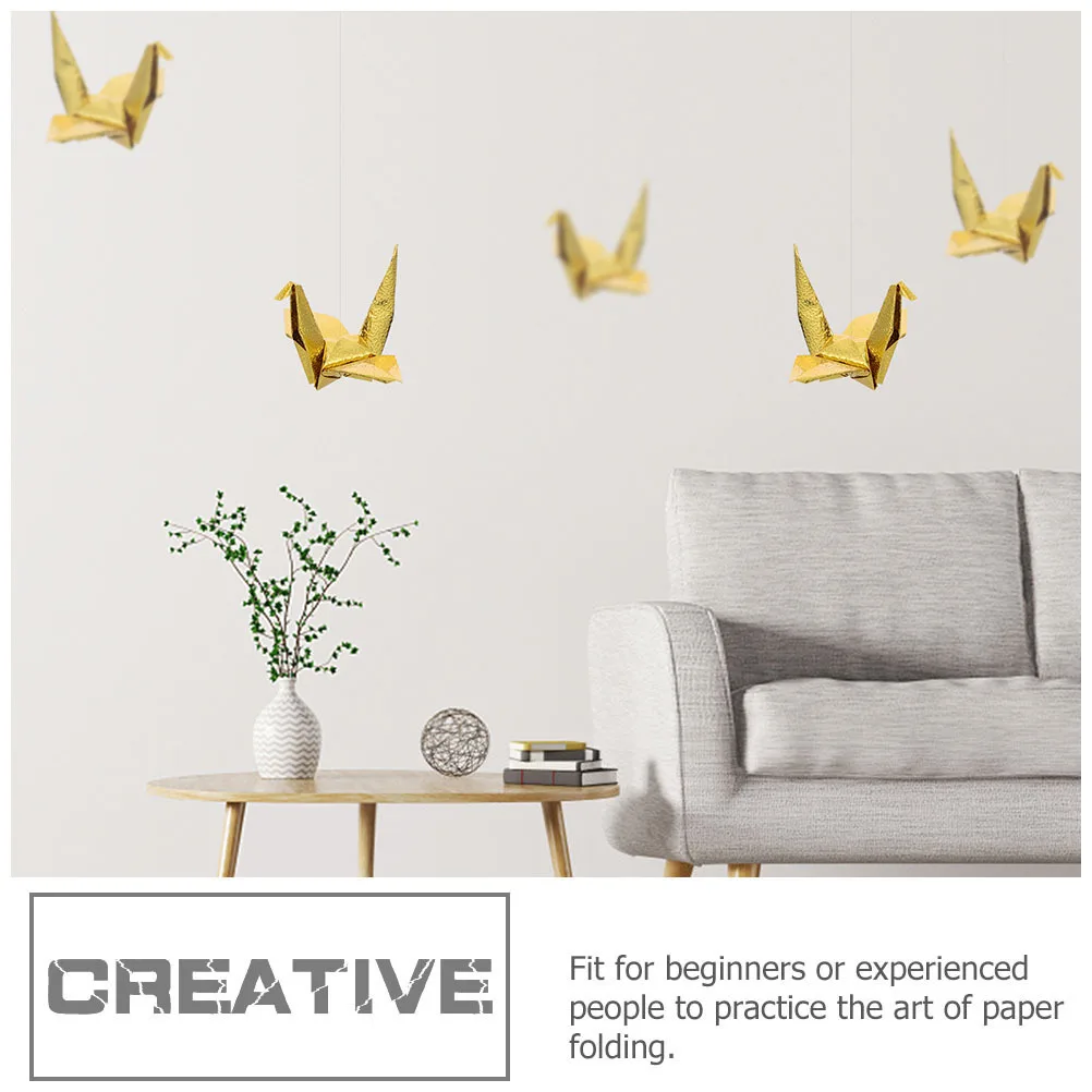 

Square Diy Single-Sided Shiny Gold Folding For Adults Craft Art Projects Pearl Origami Paper Decorative Craft Paper