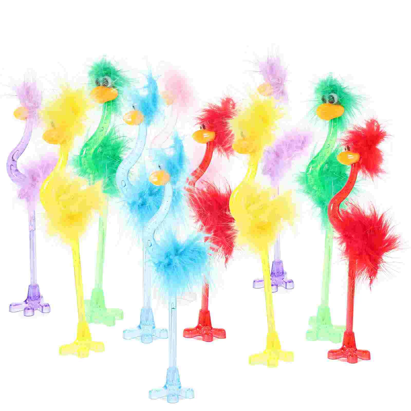 

12pcs Ostrich Ballpoint Pen Student Stationery Creative Cartoon Pens Writing Supplies ostrich ballpoint pen