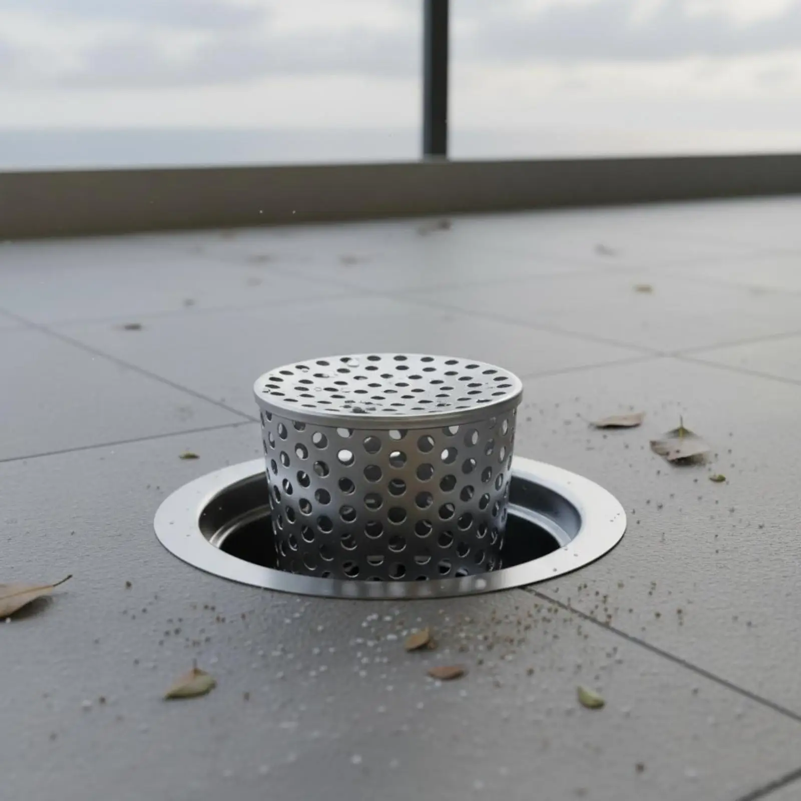 Weatherproof Drain Cover Stainless Steel Filter Guard for Terrace Balcony Roof Rainwater Outlets