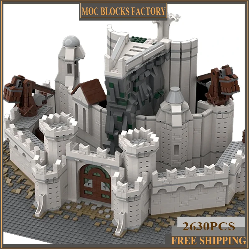 Rings Movie Castle Model Moc Building Bricks Sun Tower Fortress Technology Modular Blocks Gift Christmas Toys DIY Sets Assembly