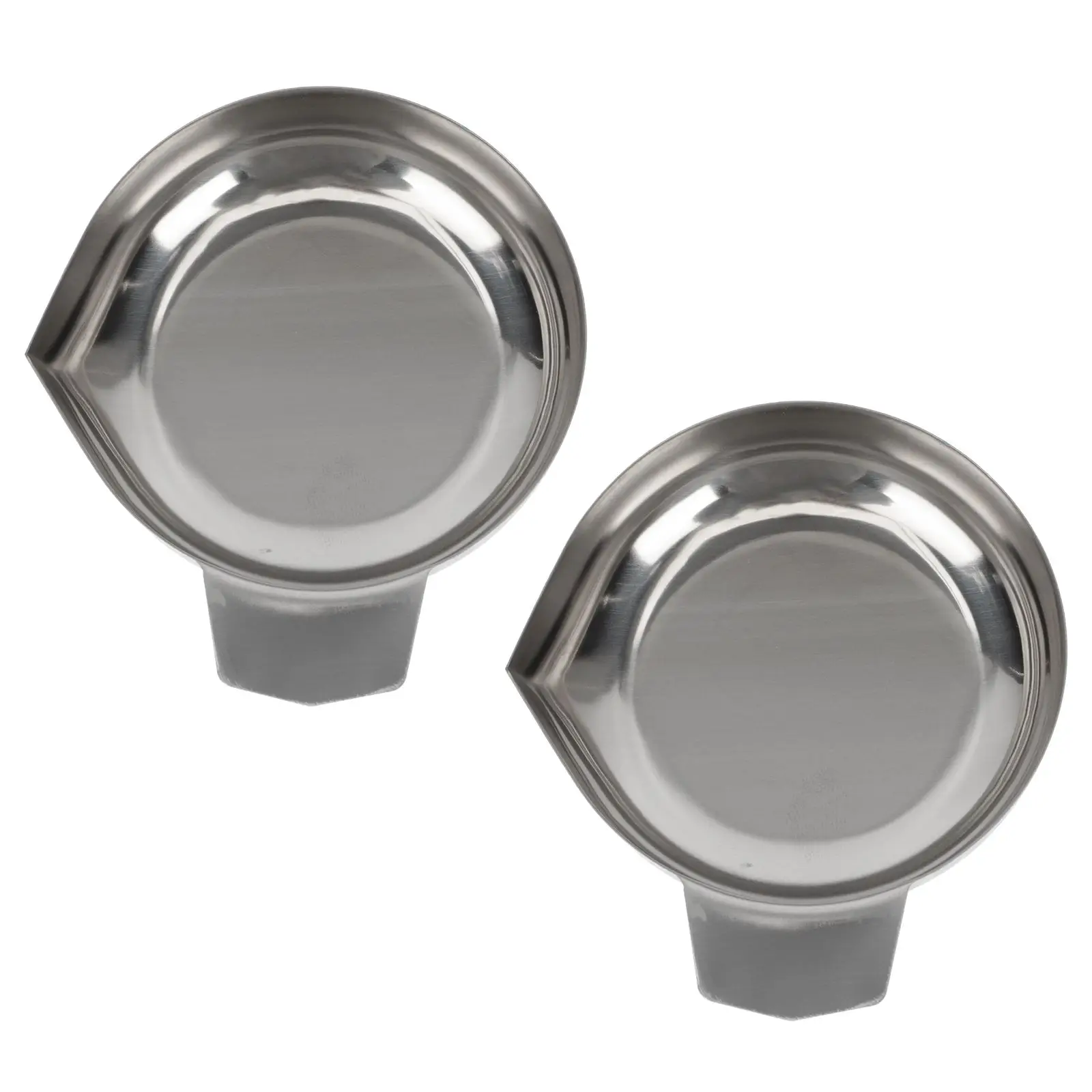 

2 Pcs Diamond Weighing Pan Tray Pans for Mini Scales Electronic Jewelry Weight Plate Steel Dishes Stainless Container Grams