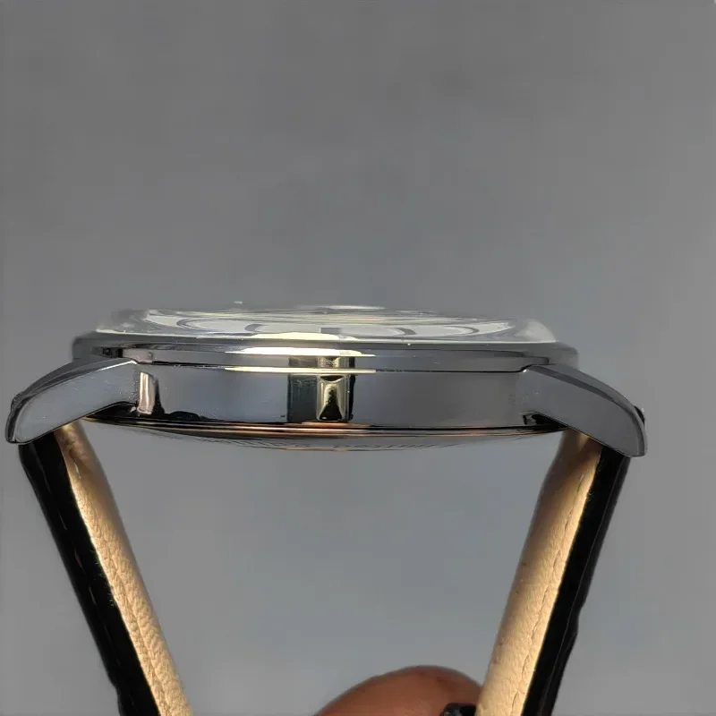 38 мм Японские кварцевые часы VH31 с G-S S-B-G-W253, сапфировое стекло, пузырьковое зеркало, водонепроницаемые часы, кожаный ремешок, НОВАЯ точка доступа