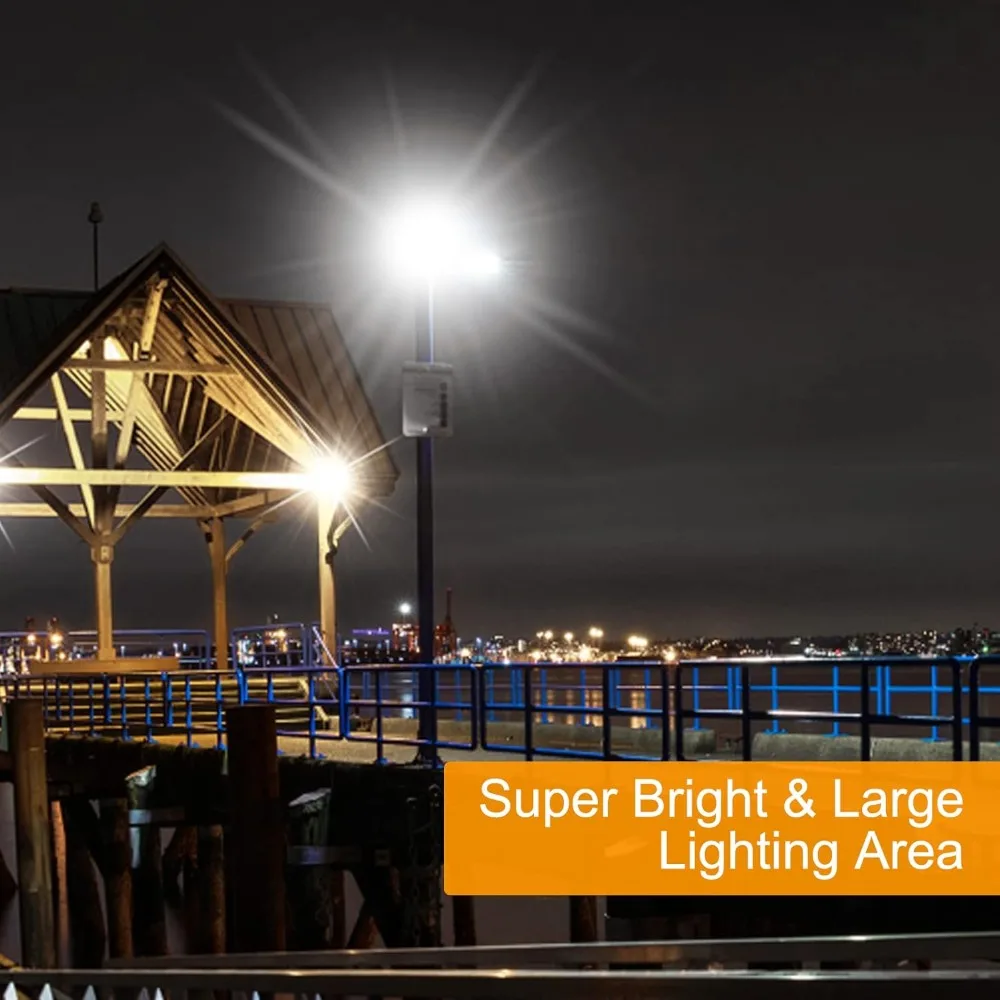 60000lm super bright floodlight, 6000k daylight white security lighting, pond light