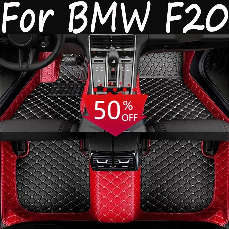 

Artificial Leather Custom Car Floor Mats for BMW F20 1 Series 4 Door 2011-2019 Year Interior Details Car Accessories Carpet