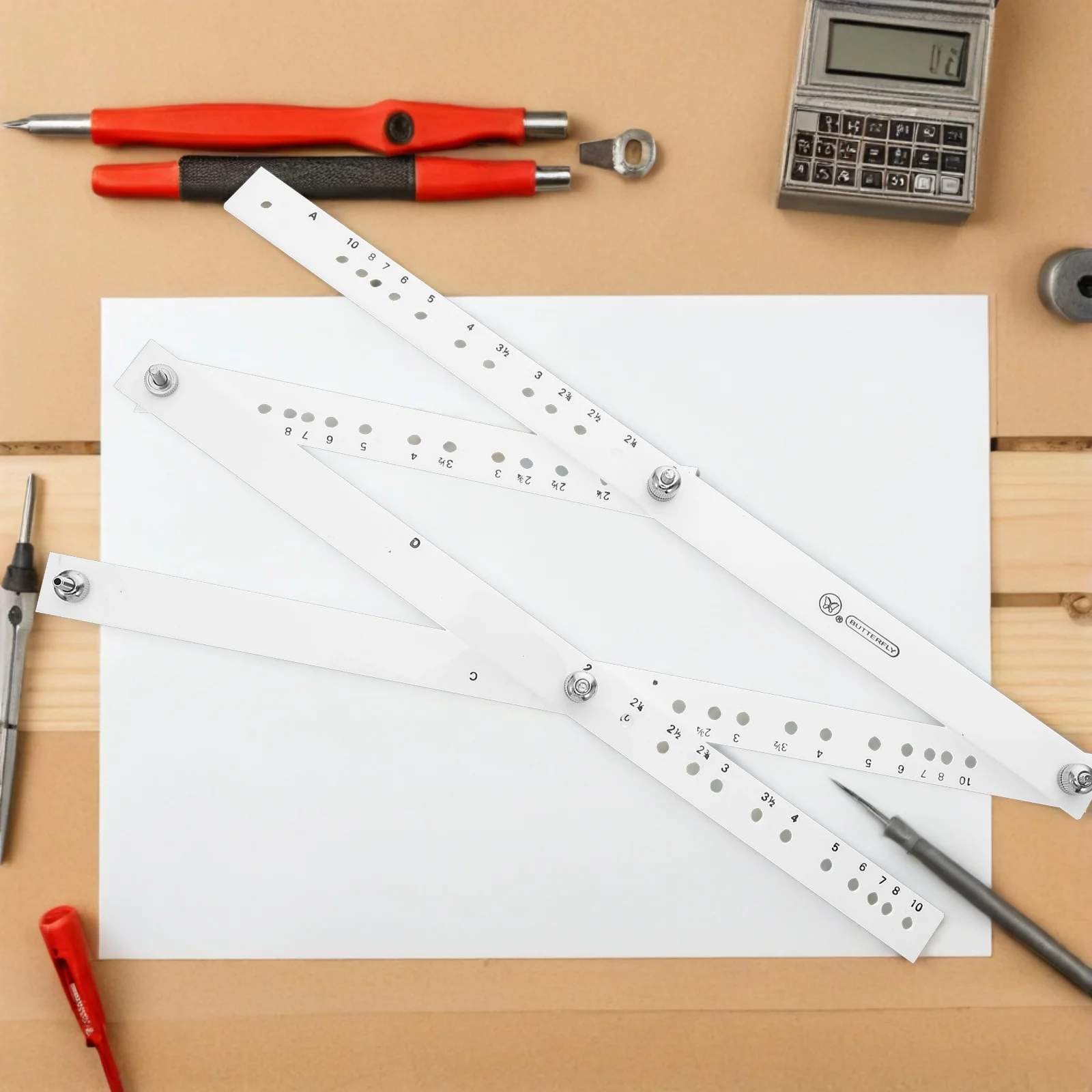 Professional Drawing Ruler Precision Scale Rule for Home Office Students Teachers Engineers Accurate Measurement