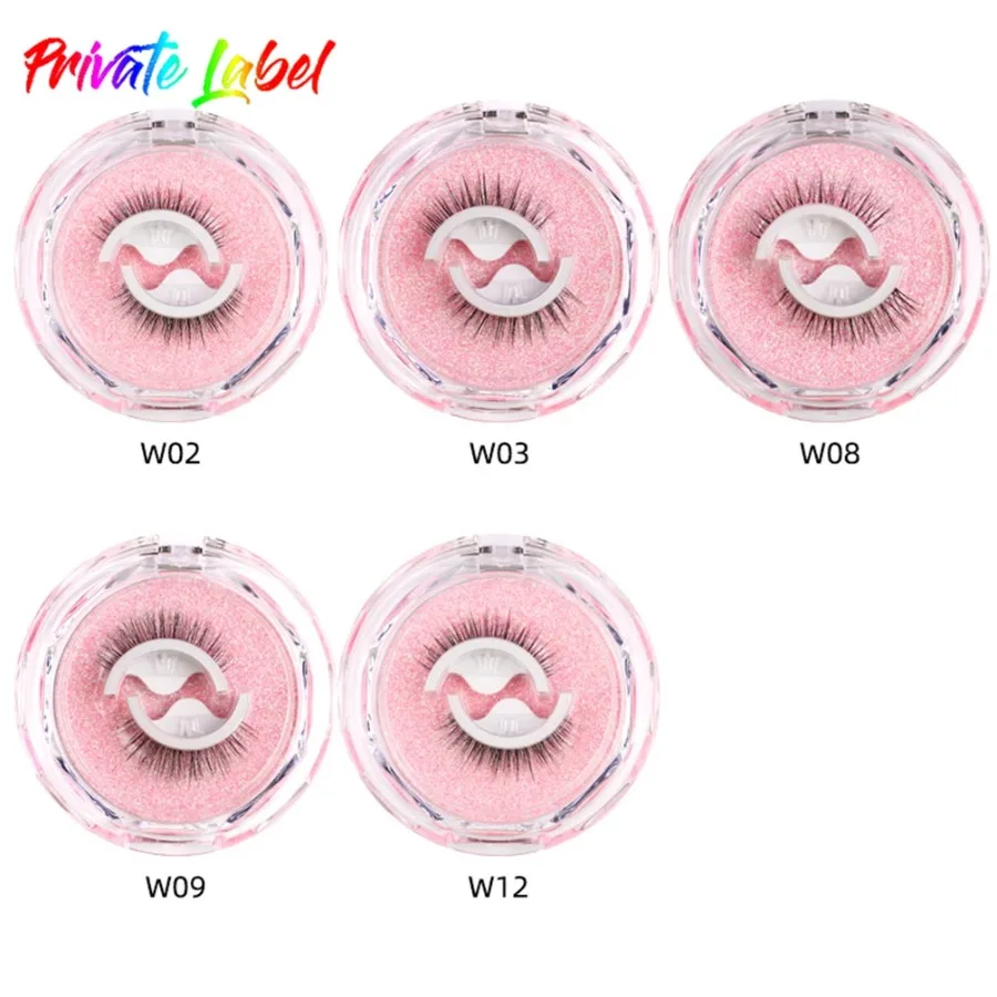 

Custom 1/2/3pairs Synthetic Fibers Self-adhesive Eyelashes Curly Thick Natural Fake Lashes Makeup Tool Accessories Bulk