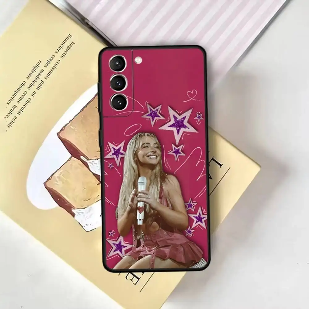 Gelieve S-Sabrina C-Carpenter telefoonhoesje voor Samsung GalaxyA13,21s,22,31,32,52,53,71,72,73, zachte zwarte hoes