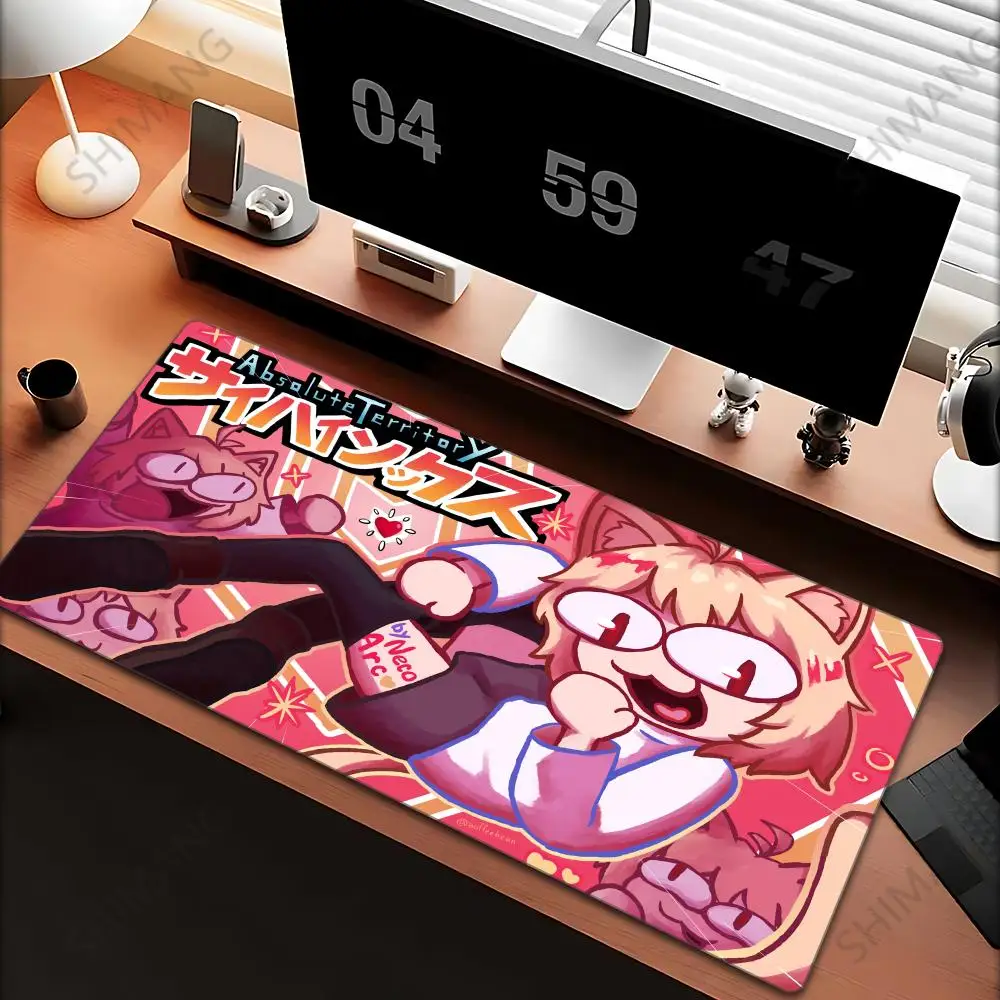 

Neco-arc Gamer Cabinet Mouse Pad Anime Gaming Accessories Rubber Keyboard Office Tables Computer Desk Mat Carpet Mousepad