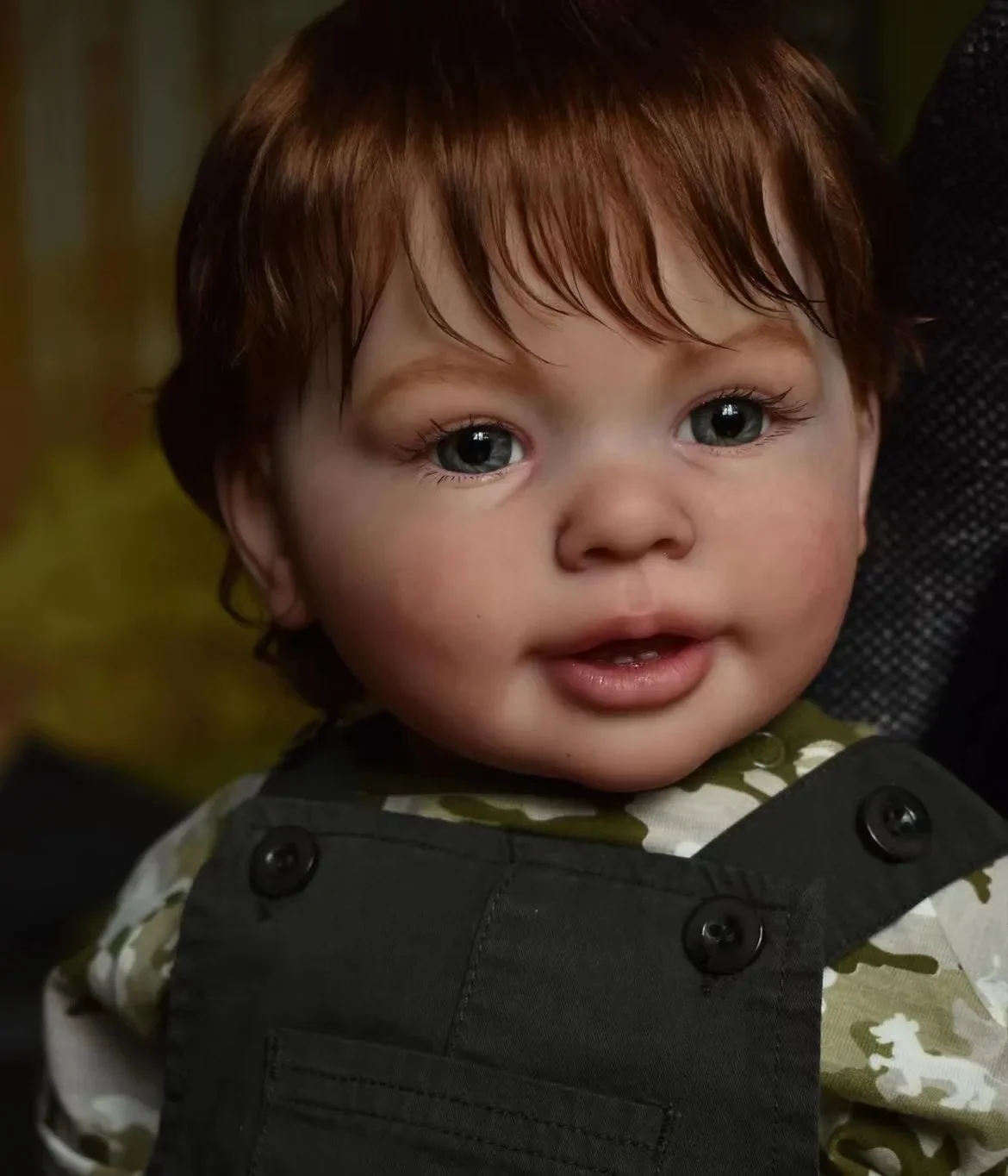 Muñeca Reborn de 28 pulgadas, suministro limitado personalizado, versión Katie Marie Boy con pelo enraizado a mano, vestido diferente