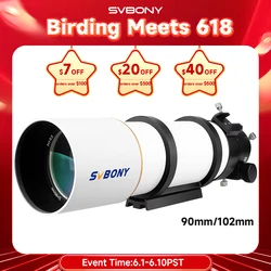 Svbony SV48P 90/102mm Aperture OTA Astronomical Telescope Dual Speed Focuser Refractor for Deep Sky Astrophotography
