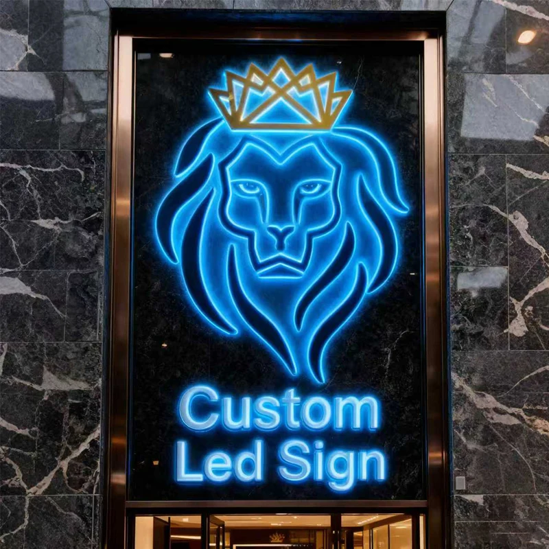 

Business Logo Sign, Beauty Salon Sign, Metal Backlit Sign, 3D Shop Signage, Storefront Sign, Clinic Sign, Stainless Steel Illumi