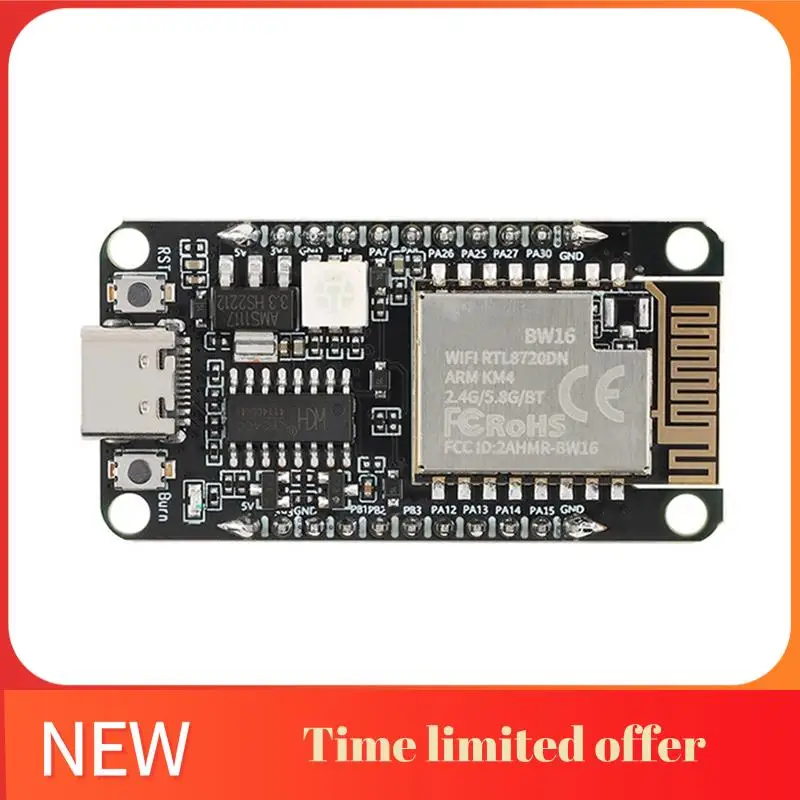 

A42T-BW16-Kit Макетная плата RTL8720DN Двухдиапазонный Wi-Fi маломощный модуль Bluetooth BLE Интерфейс Type-C