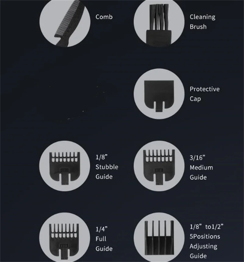 Recortador portátil con batería seca para hombres, estilo Barba, corte de pelo facial, bigote, costillas, afeitadora de cuidado facial, cortador de pelo de nariz