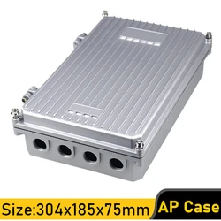 AP Bridge Metal Case for Communication Base Station Wireless Bridge Amplifier,Waterproof Shell,Cast Aluminum Metal,304*185*75mm