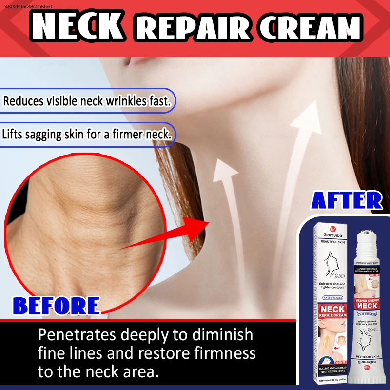 Severe Turkey Neck Tightener Rapid Crepey Skin Eraser Tech Neck Line Destroyer Deep Dermis Firming Treatment Anti-Sagging Sculpting Cream Decolletage Lift Moisturizer Dramatic Jawline Contour Smooth Youthful Chest Rescue Formula