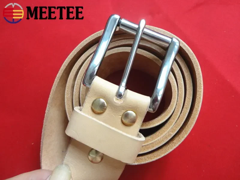 Meetee 1pc/2pcs 17/20/26/34/38mm Stainless Steel Belt Buckle Head Bag Strap Adjust Pin Buckles DIY Luggage Hardware Accessories