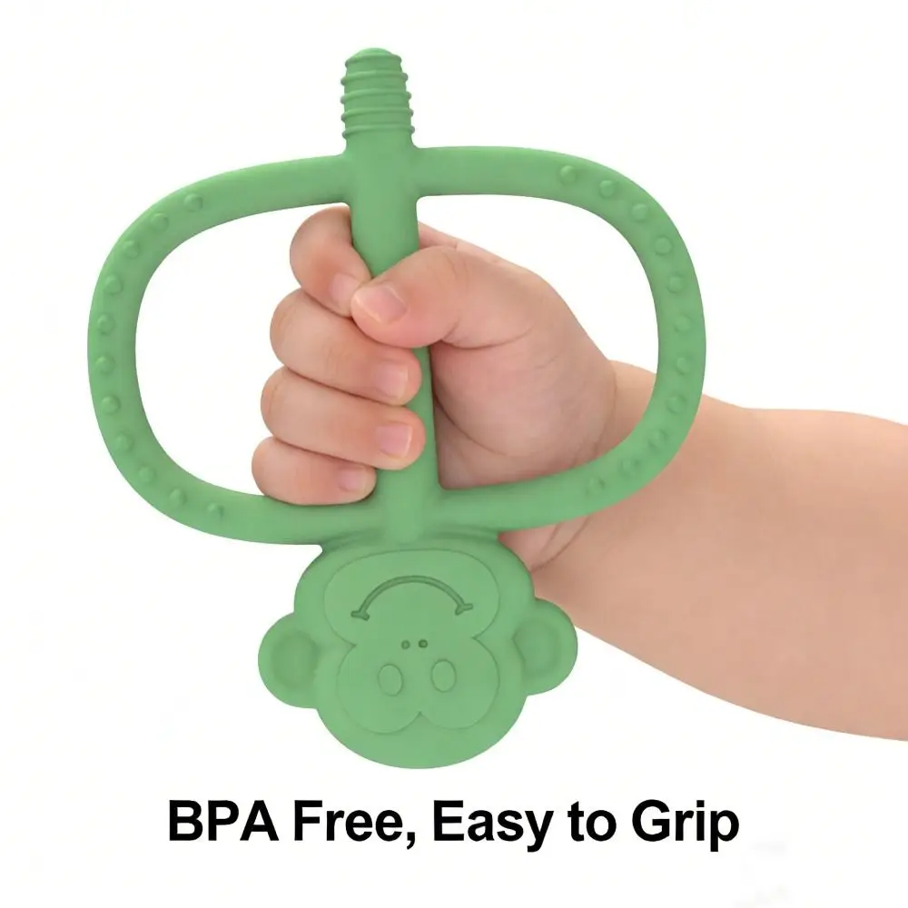 Premium Anti-Choking Teething BPA Free Soothing Surface Chew Straw Sensory Flexible Soft Texture Chew Stick 0-36 Months