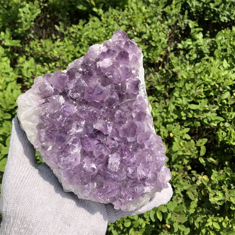 

1.9kg Natural Amethyst Crystal Cluster Quartz Druzy Geode Stone Healing