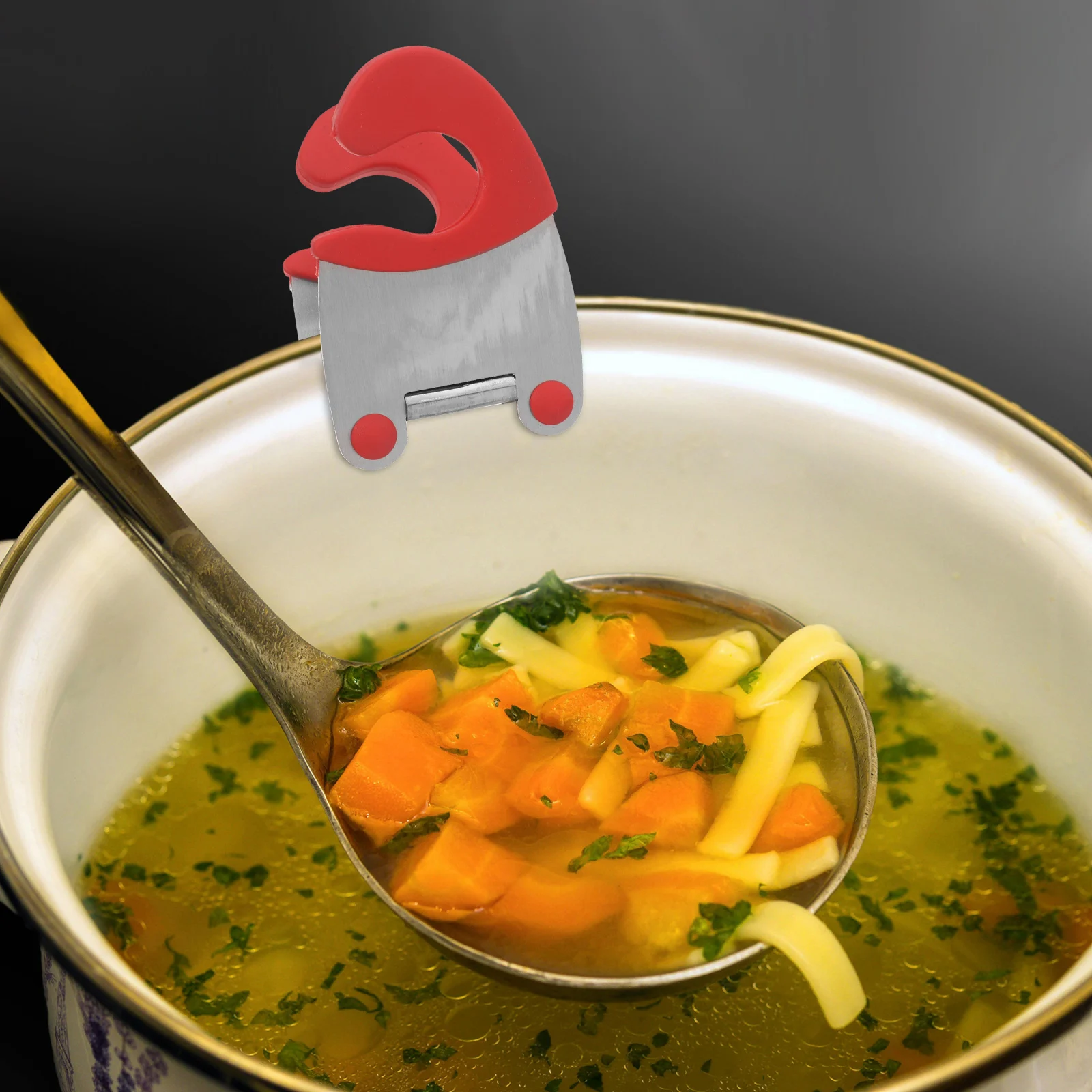 

Stainless Steel Pot Side Clip Holder for Kitchenware Spoon Rest Cooking Lid Lifter Support Clamp Preventer