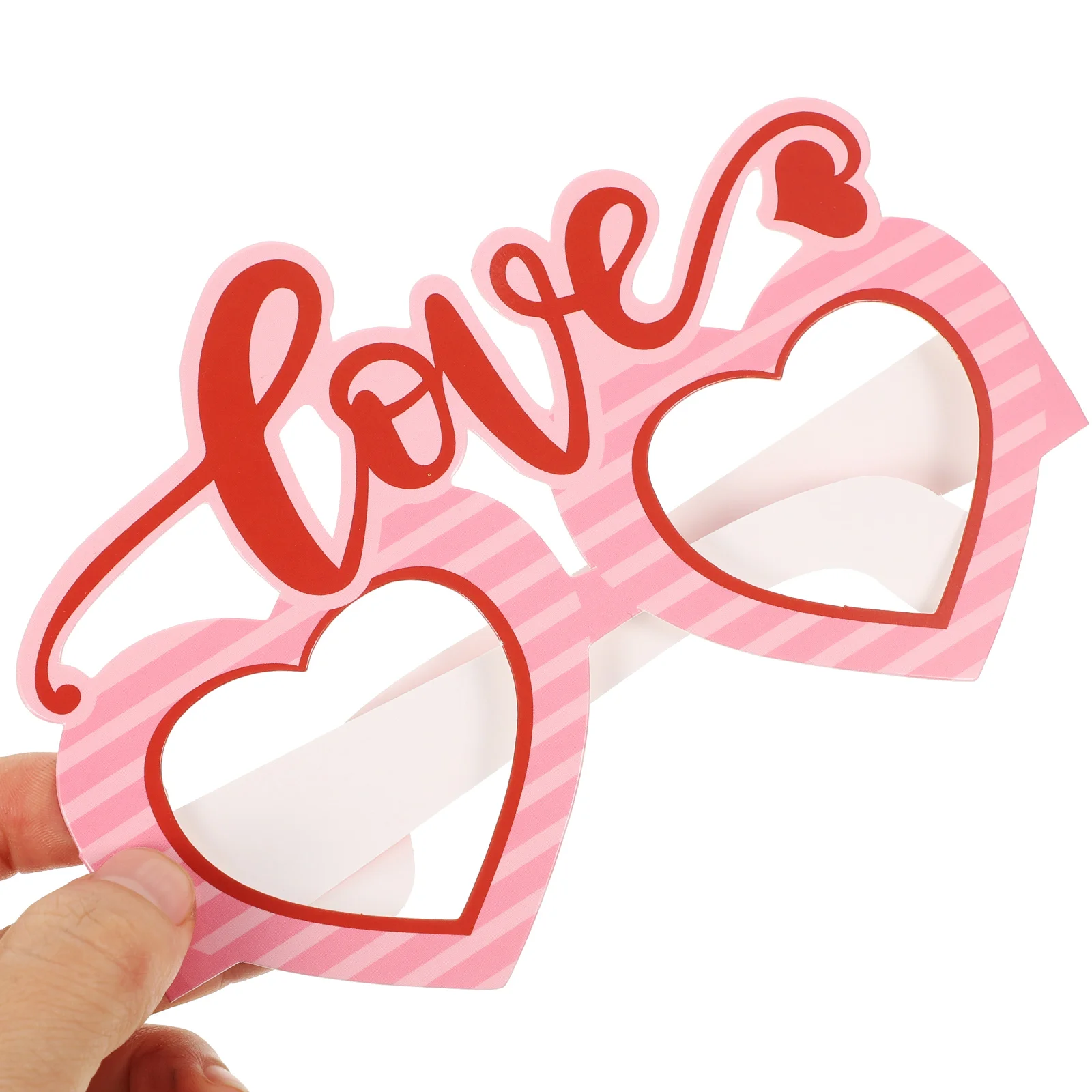 

6 Pcs Paper Glasses Valentine Day Props Valentines Eyewear Valentine's Themed Heart