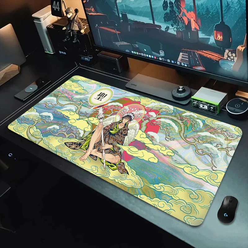 Large gaming mouse pad Animation pattern Bright color printing technology Durable and easy to clean Washable