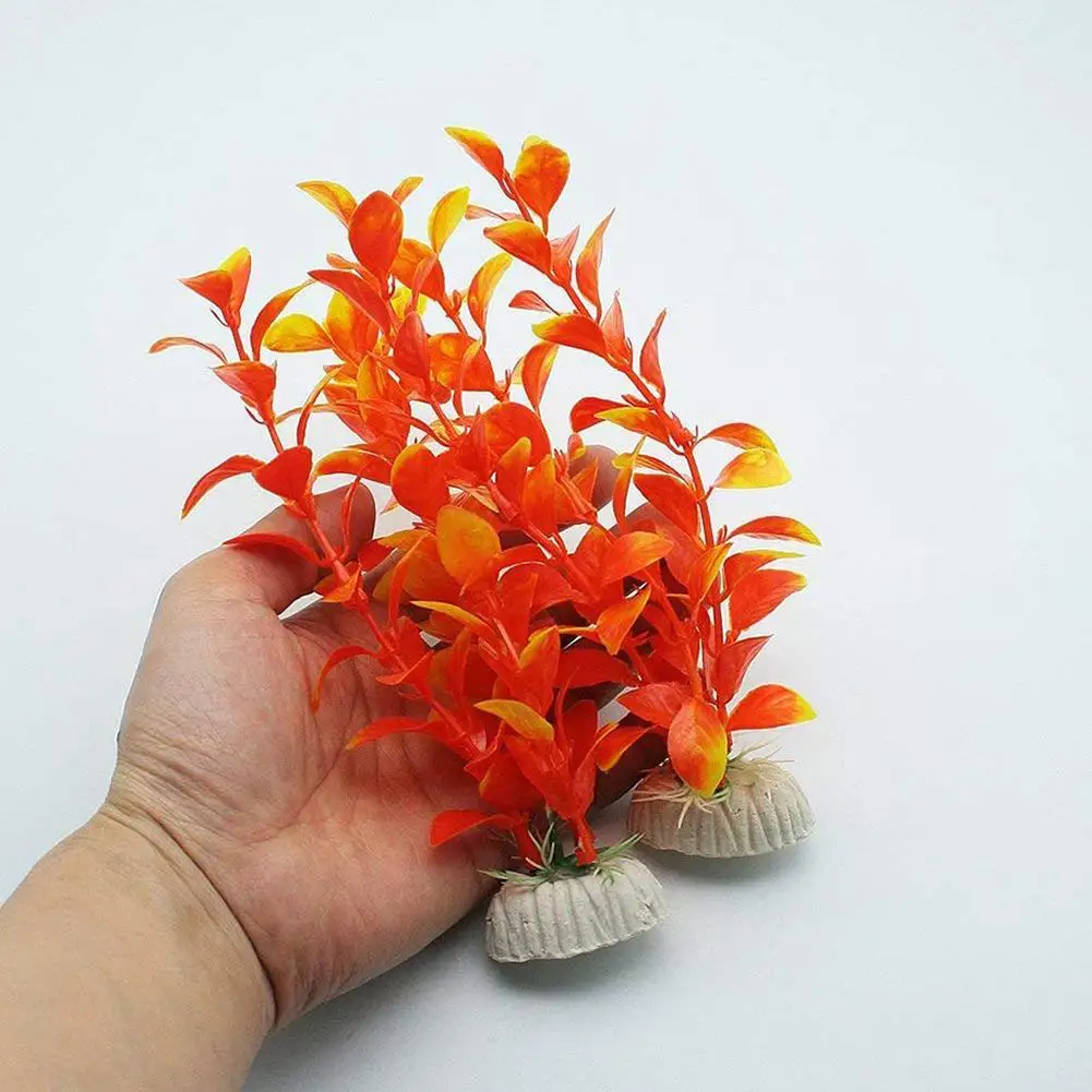 2Pcs จำลองดอกไม้ทะเลพืชภูมิทัศน์เครื่องประดับ Handmade Aquarium Fish Tank ตกแต่งใต้น้ำ