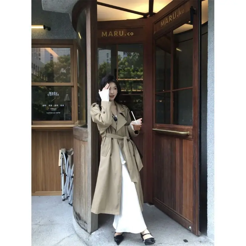 

Корейский стиль, новая однотонная ветровка с длинными рукавами и воздушным ремешком, женская осенняя свободная универсальная куртка