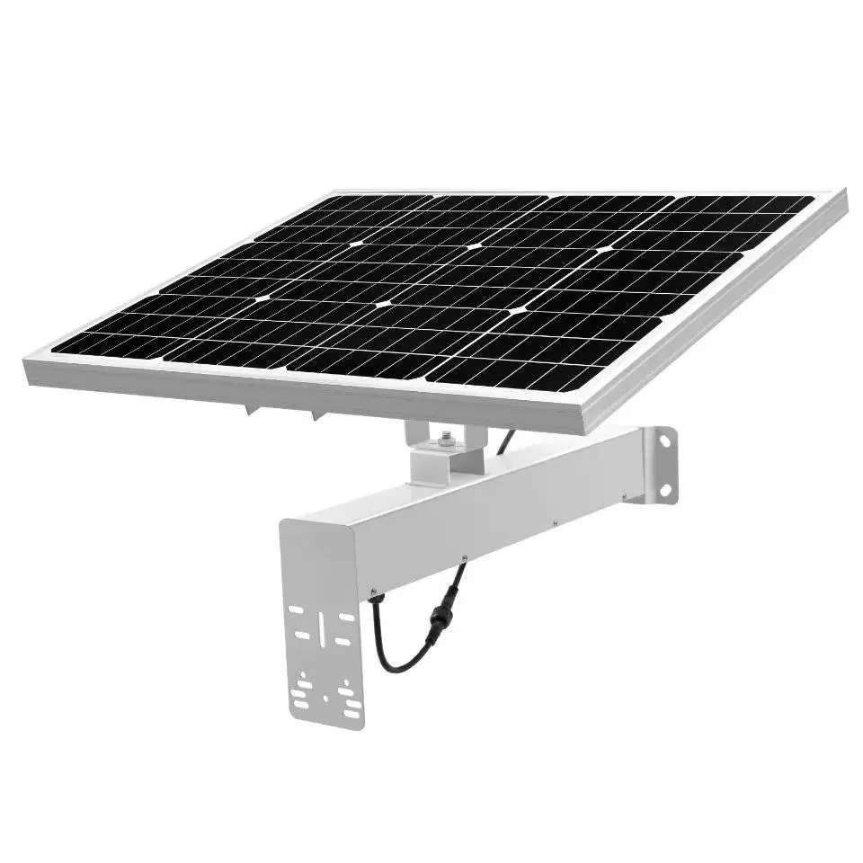 Outdoor 40W Solar Panel Built-in 30AH Battery＆Metal Bracket 12V Solar Charger Kit For Surveillance Camera 4G Router Garden Lamp