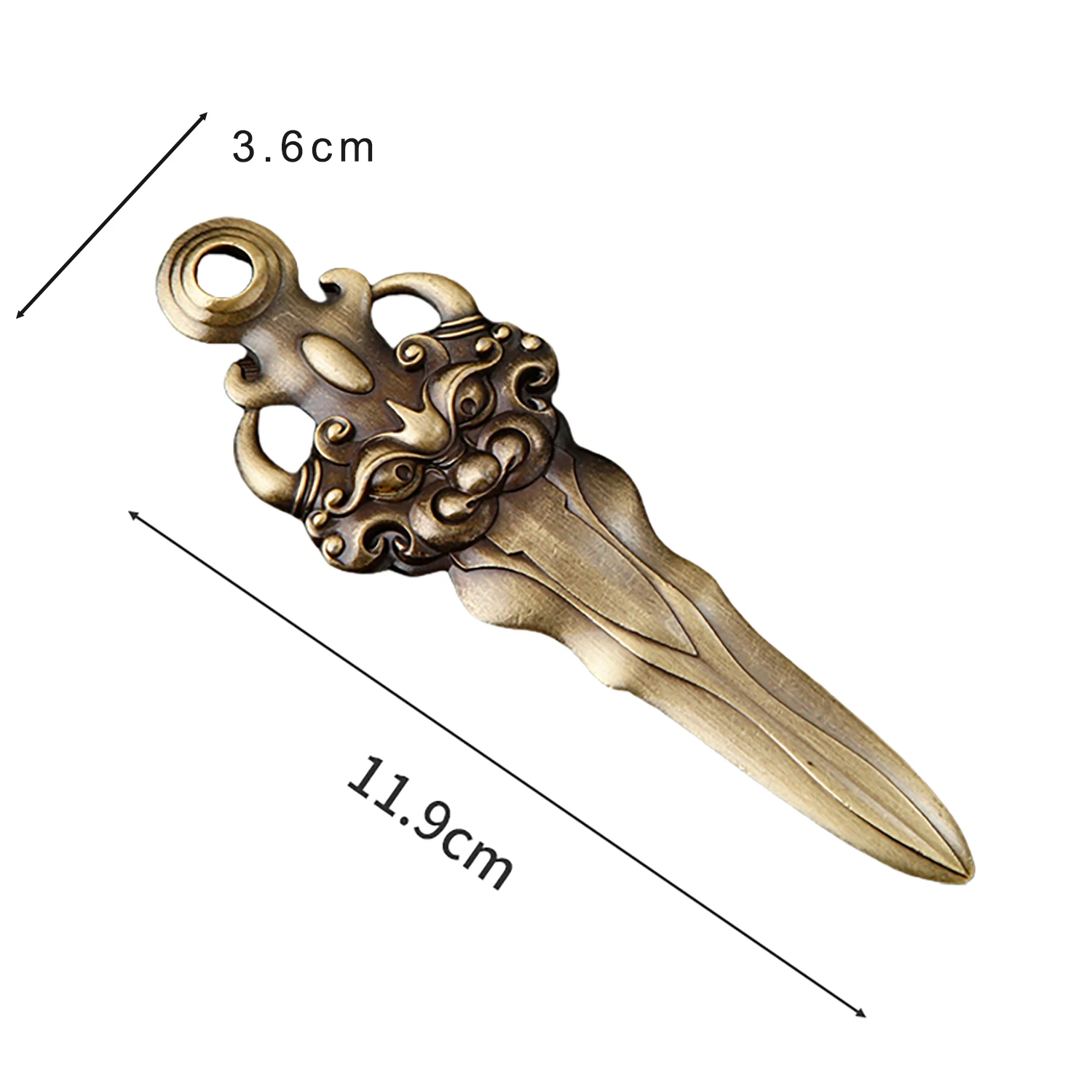 For 1PCS Retro Sword Letter Opener Zinc Alloy Portalble Utility Knife Cutter Envelope Opener Mail Knife School Office Supplies - view 6