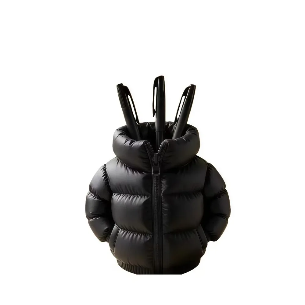 Down jacket pen holder storage box, creative design style, new design for classroom desks