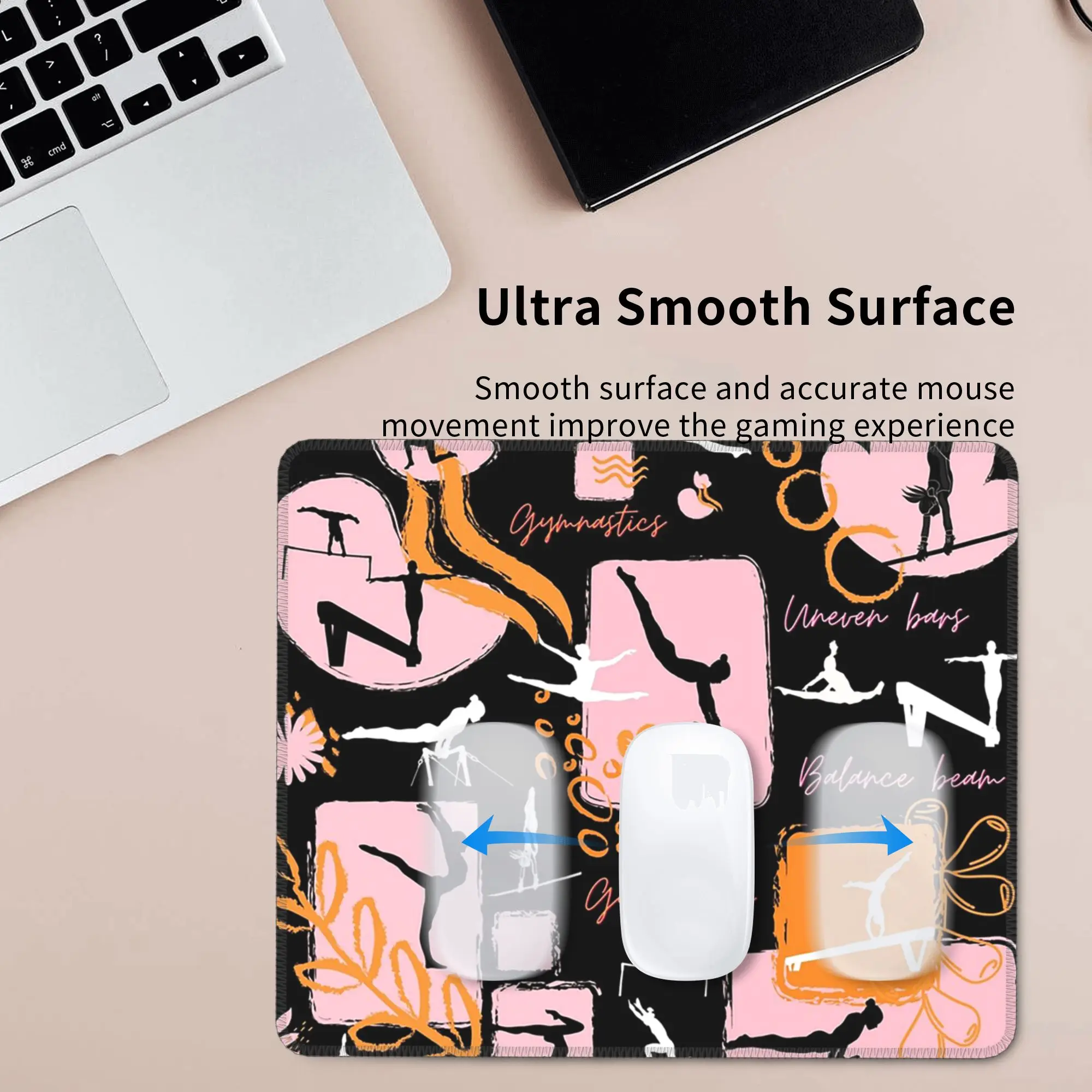 Artistic Gymnastics Print Mouse Pad Computer Keyboard Mouse Mat Gaming PC Laptop Desk Mat Office Accessories Table Mats