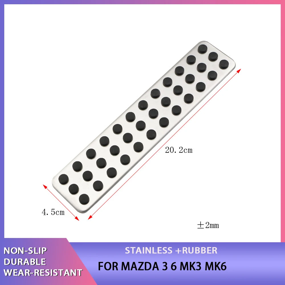 Stainless Steel Car Rest Pedal Pad Cover for Mazda 3 6 MK3 MK6 2014 2015 CX-5 CX5 Axela Atenza MT AT Pedals Accessories