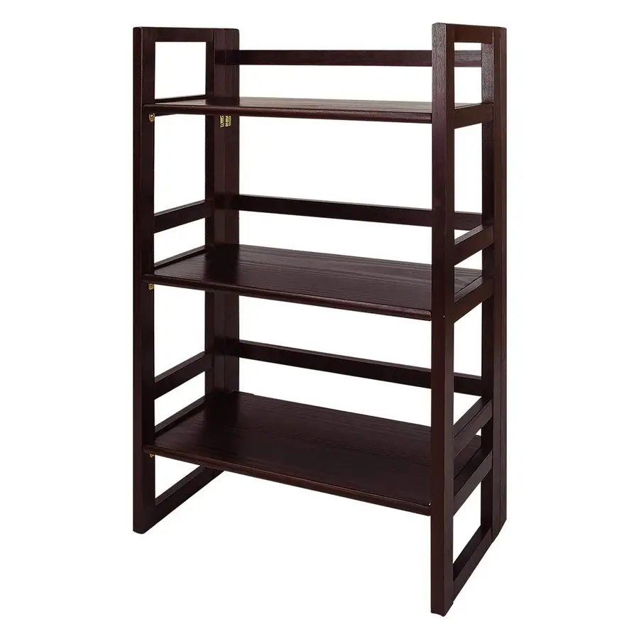 

Home 3Shelf Folding Student Bookcase 20.75 WideEspresso