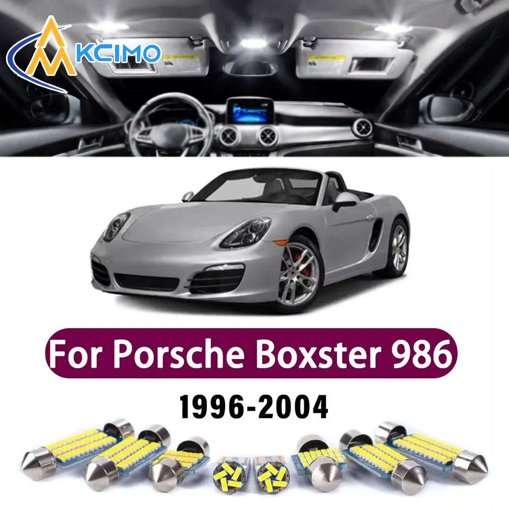 Error Free LED Interior Light Kit for Porsche Boxster 986 1996-2004 Premium Bright Dome Trunk Mirror Reading Lamps Canbus