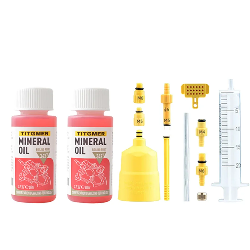 1/2/3/4/5/6 Pc 60 Ml Fiets Rem Minerale olie Systeem Vloeistof Fietsen Mountainbikes Hydraulische Schijfrem Olie Vloeistof