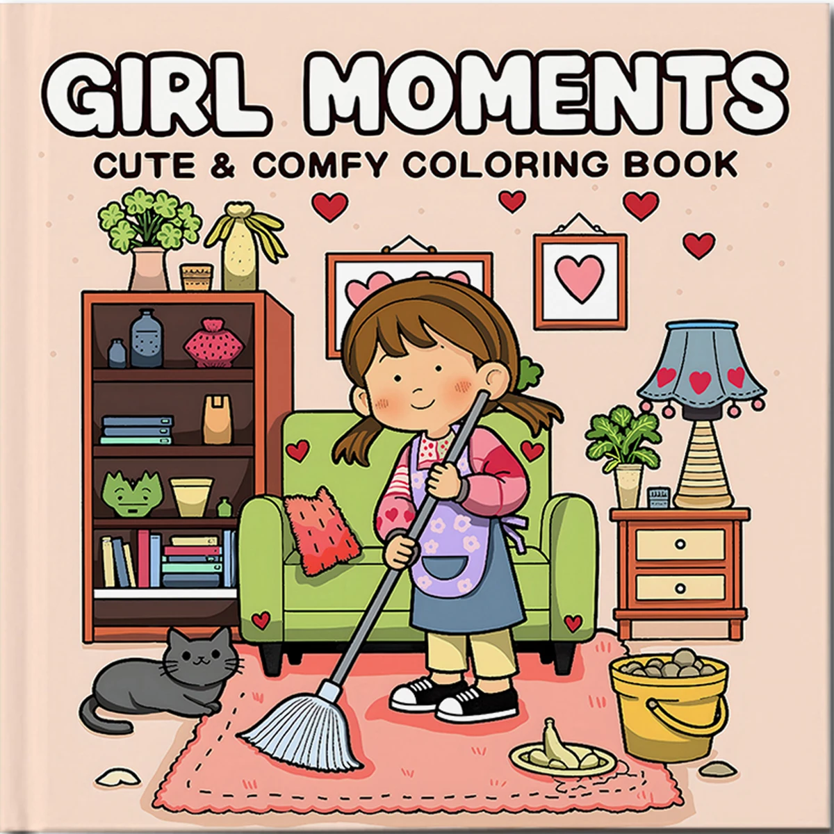 Cozy Friends Coloring Book for Adults and Teens Featuring Cute Cozy Daily Activities Graffiti Book Perfect Gift Birthday