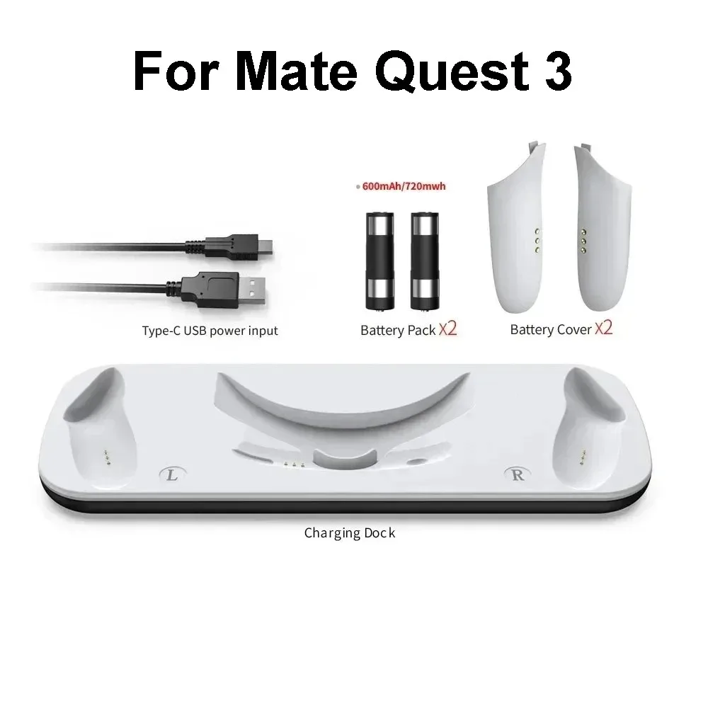 メタクエスト3/3S VRスタンド用充電ドック、メタクエスト3用充電