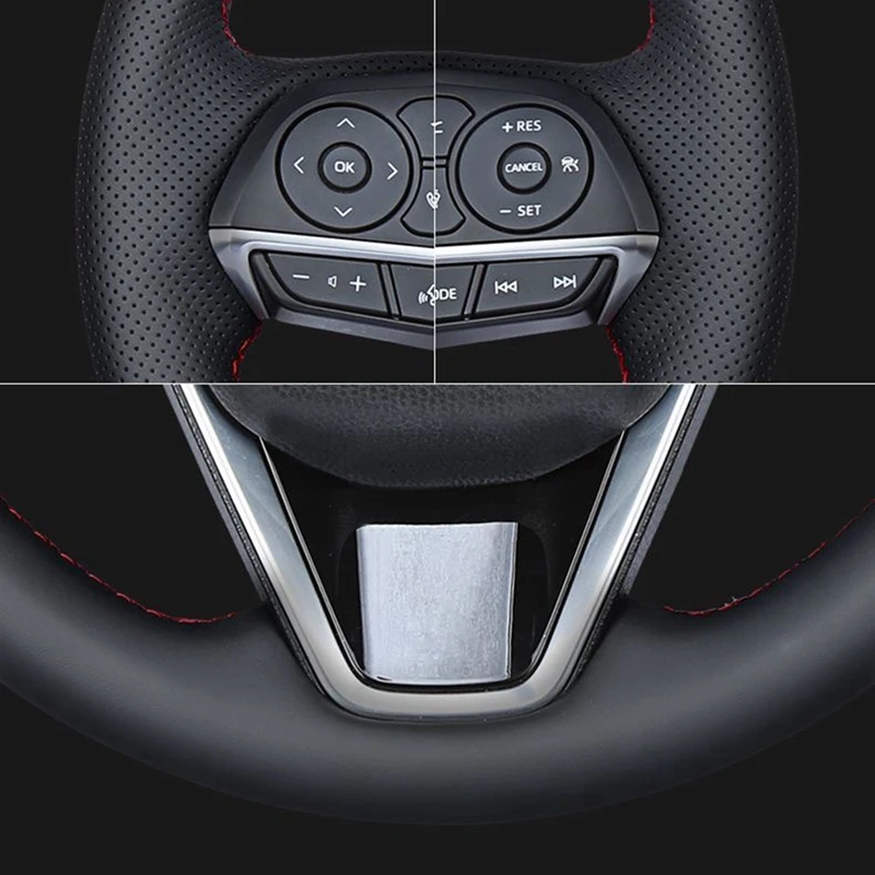 Customized Car Steering Wheel Cover Leather For Volkswagen VW Golf 4 Passat B5 1996-2003 Seat Leon 1999-2004 Polo 1999-2000 - Image 4