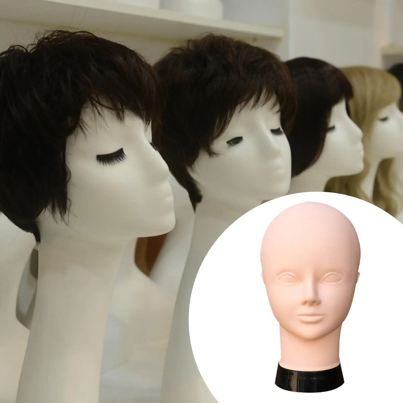 トレーニングマネキン ソフトドール 美容師養成用 学生向け フェイスペイント