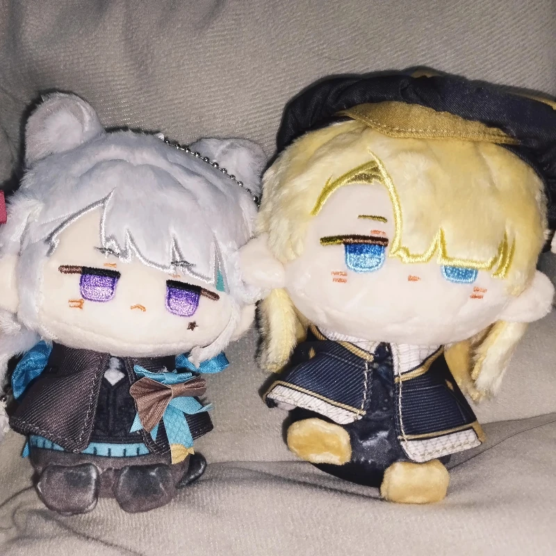 12cm Anime Game Genshin Impact Lyney Cosplay Plushies Doll Keychain Mini Great Magician Plush Stuffed Bag Pendant Props Toy Gift