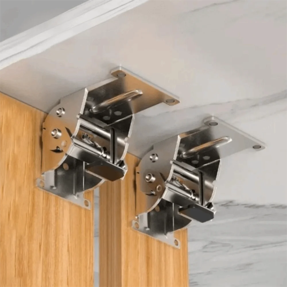 

180 Degree Foldable Industrial Locking Hinges High Load Capacity With Screws Self Lock Hinges Iron Material Dampening Hinge