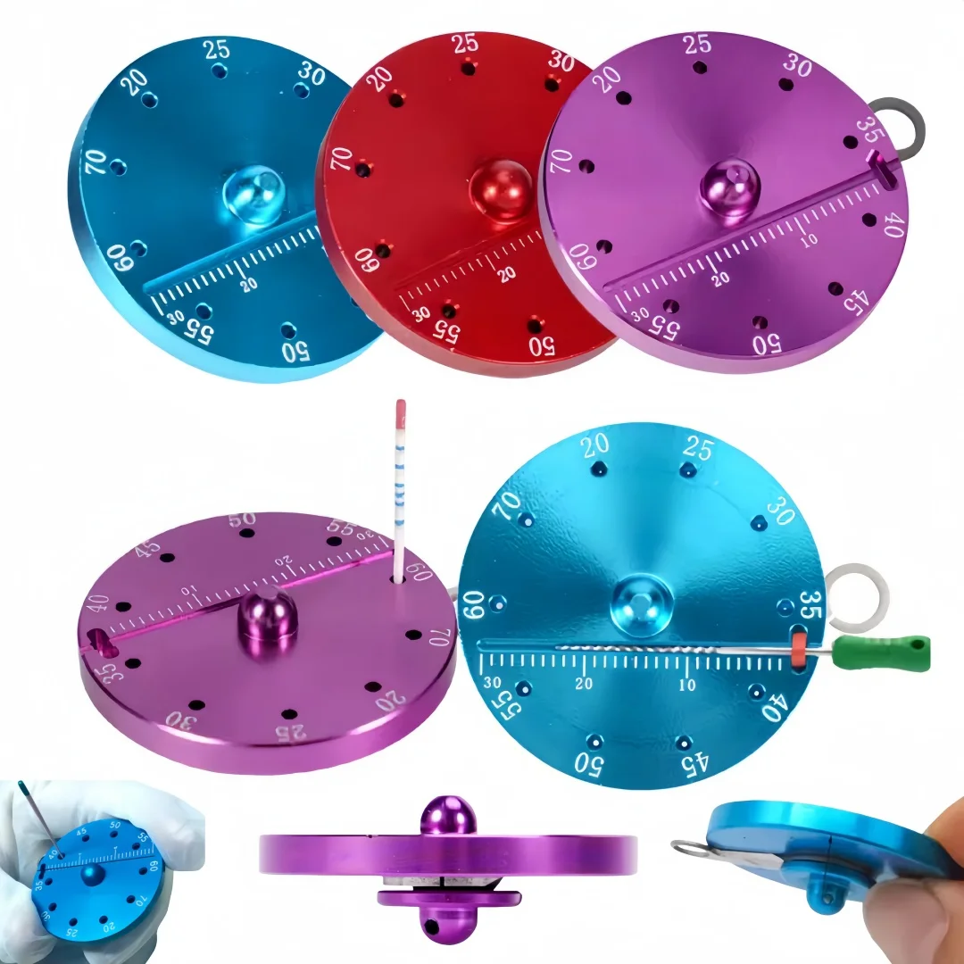 

1 шт., стоматологический резак для прорезывания зубов с конической линейкой, круглый наконечник для прорезывания зубов, измерительная линейка для корневых каналов, инструмент для стоматолога