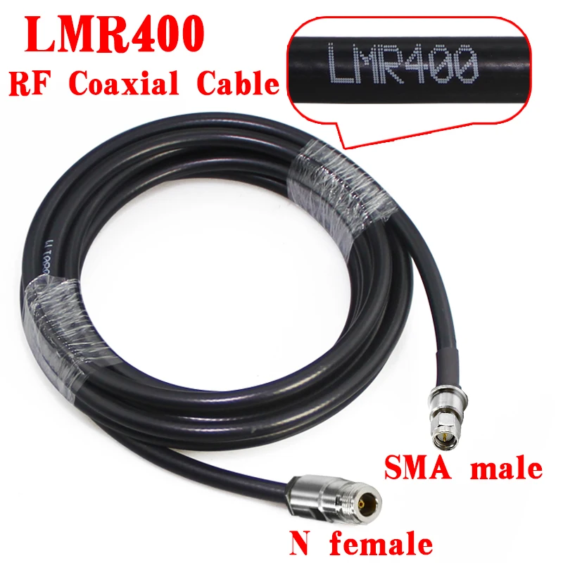 Imagem -03 - Cabo para Antena de Fibra de Vidro n Fêmea para Sma Macho Low Loss rf Coax Pigtail Jumper para Hélio Hotspot Bobcat Mineiro Lora 50 Ohms Lmr400