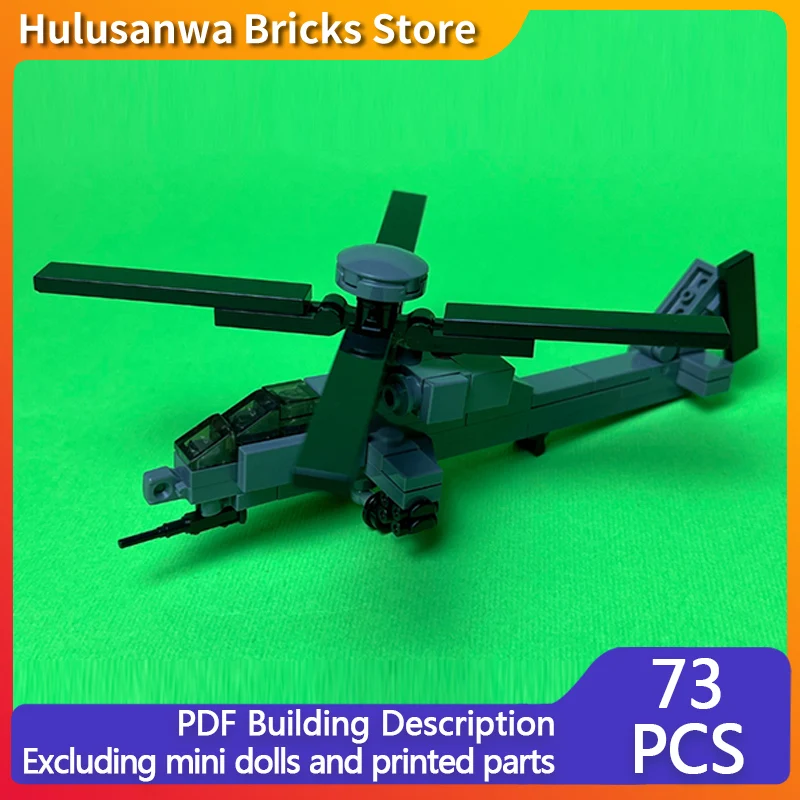 

AH-64 Apache Модель вертолета MOC Строительные кирпичи Военное оборудование Модульная технология Подарки Праздничная сборка Детские игрушки Костюм